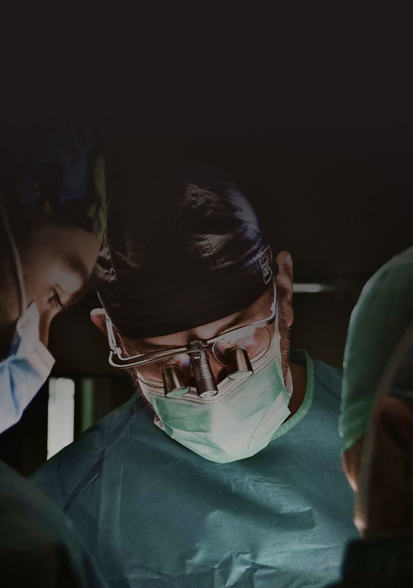 Surgeons working together during a procedure